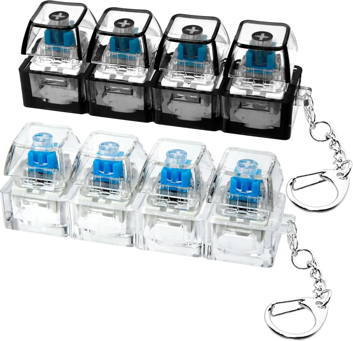 FlipGlow™ LED Click Fidget – Crisp Click Stress Reliever Keychain