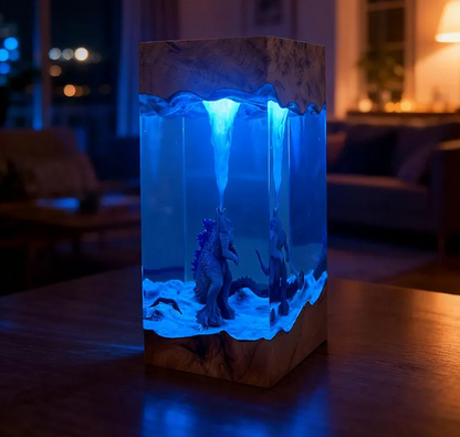 Godzilla Resin Lamp