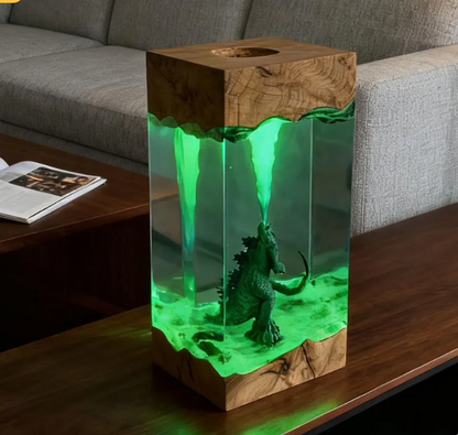 Godzilla Resin Lamp